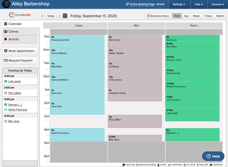 refer a friend to bookedin free online scheduling tool