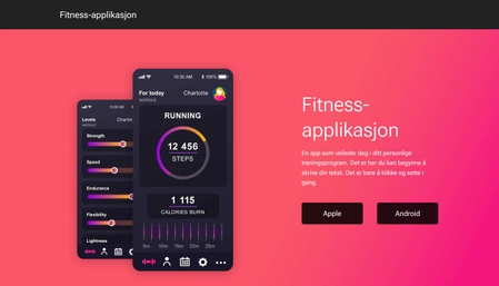 Mal for treningsapp