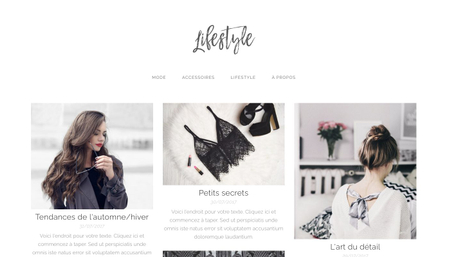 Modèle : Blog beauté & lifestyle