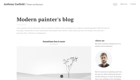 Art Blog Website Template