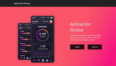 Plantilla - Aplicación de Fitness