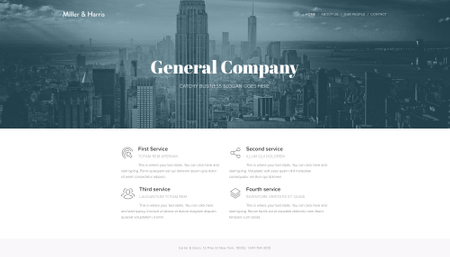 Our Company Website Template