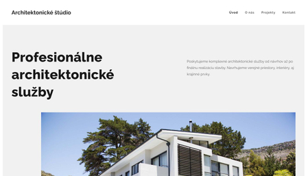 Šablóna: Architektonické štúdio