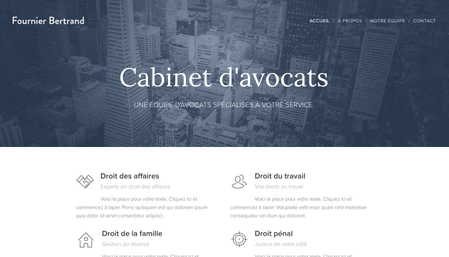 Modèle : Cabinet d'avocats