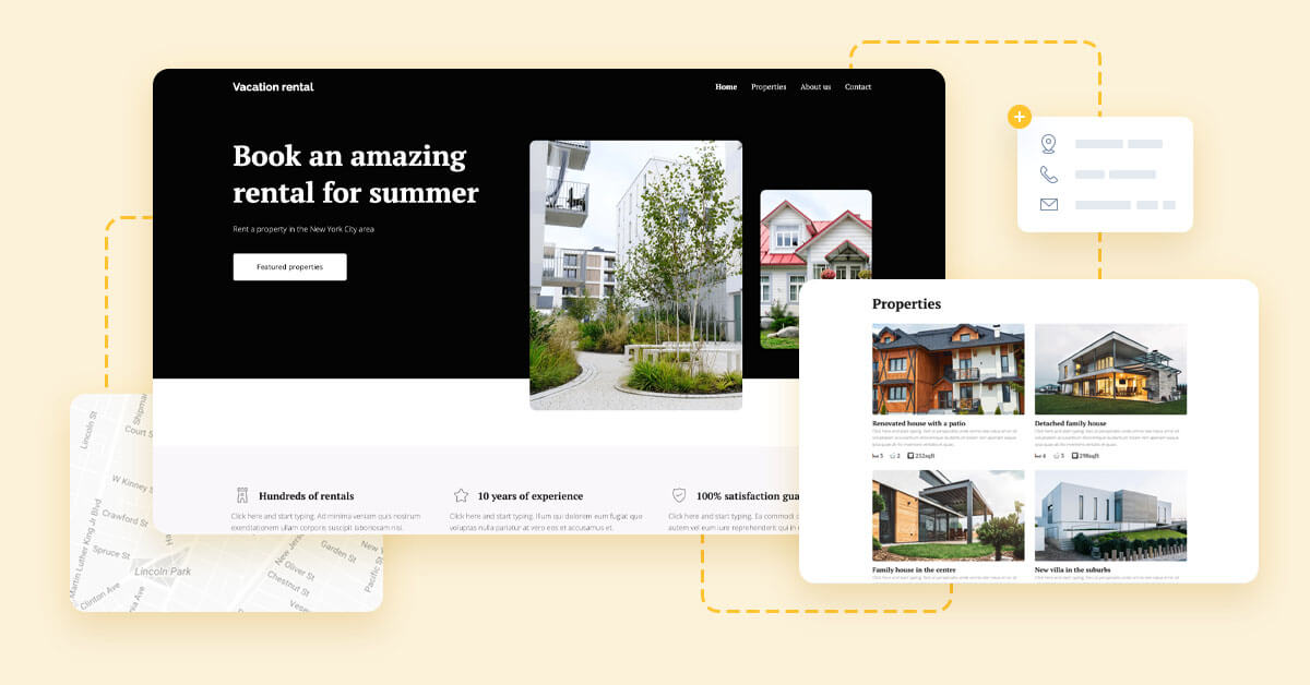 Build a vacation rental website