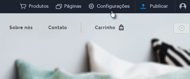 Clicar em Configurações