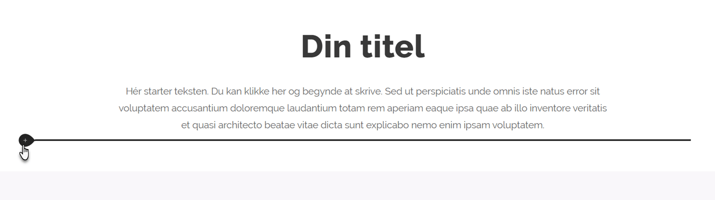 klikk på pluss knappen