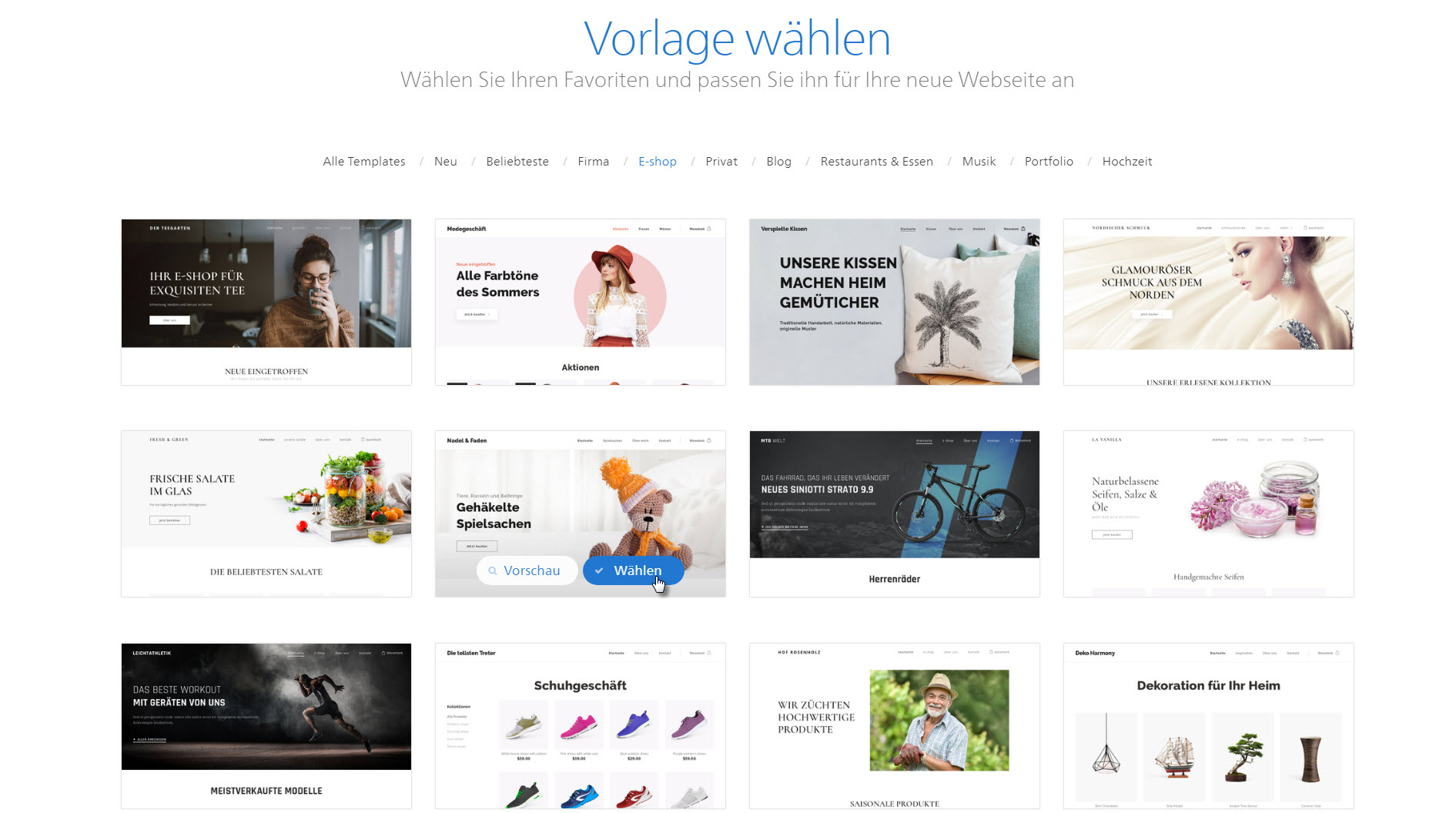 Online-Shop erstellen