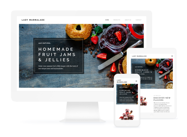 Original examples for how to use the Marmalade Maker website template from Webnode